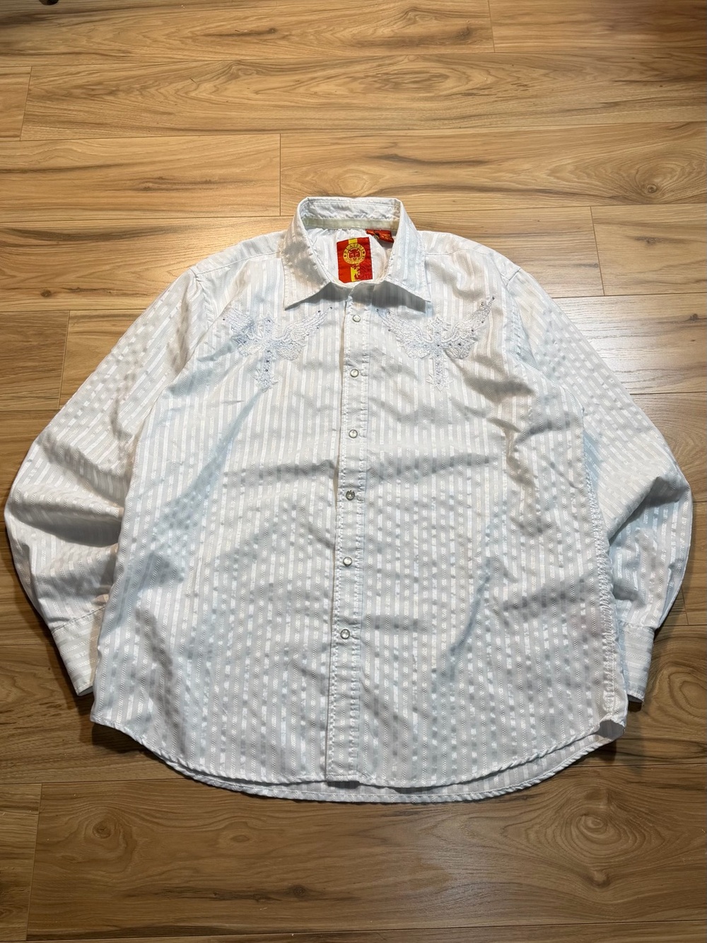 Y2K White Platini button up shirt